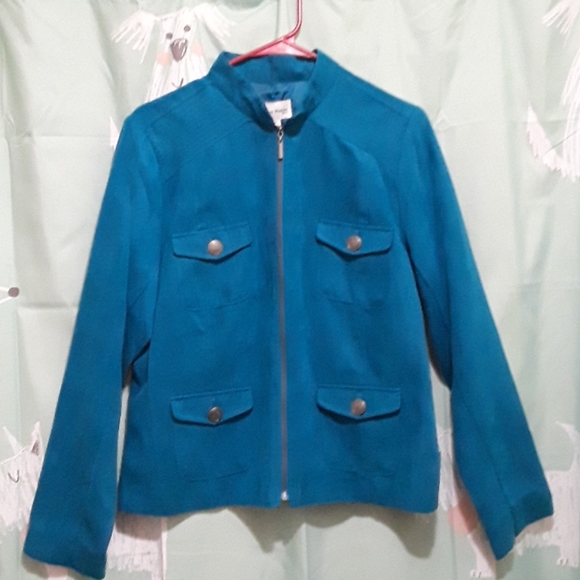 Studio Works Jackets & Blazers - Turquoise Studio Works Jacket SZ 12P